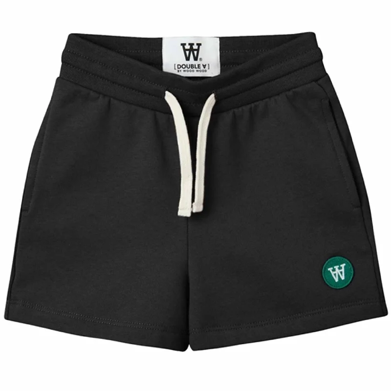 Wood Wood Black Vic Kids Shorts