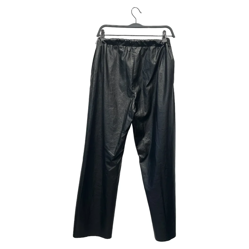 MM6/Wide Leg Pants/38/Leather/BLK/