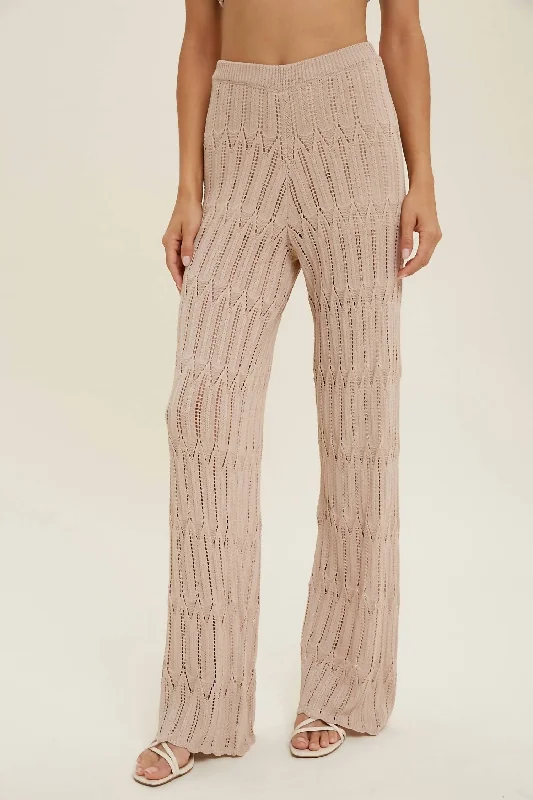 Crochet Pants In Natural