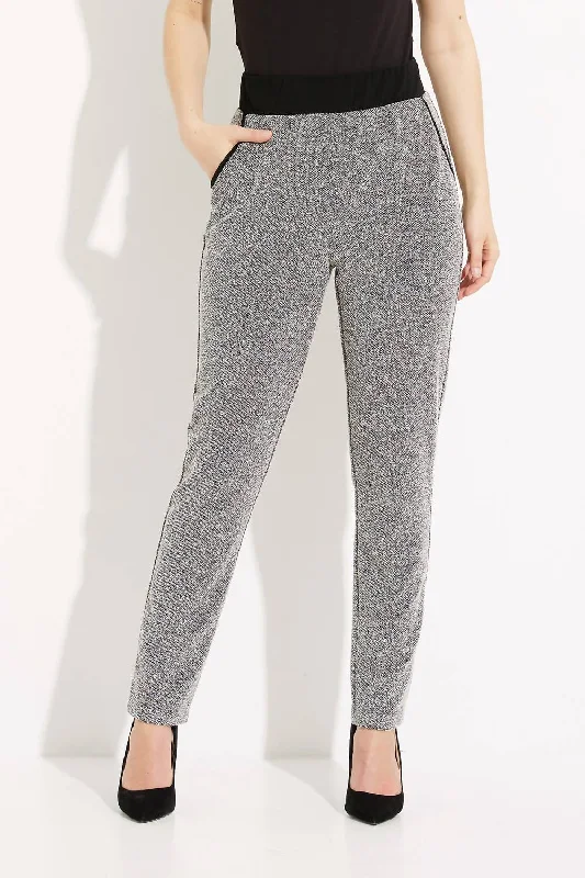 Straight Leg Stretchy Pants In Grey